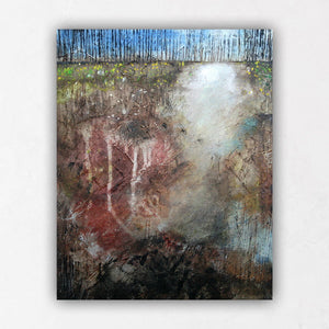 unique abstract landscape painting