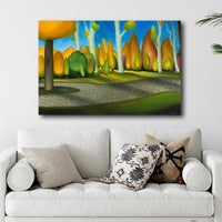 Autumn path painting
