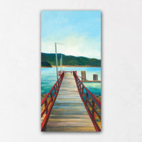 Salt Spring Island Fernwood Dock Painting