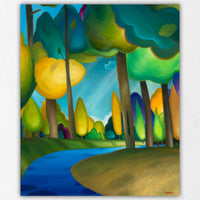 Whimsical Tree Paintings