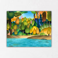 Colourful Spring Tree Paintings