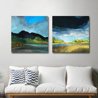 Lake and Prairie Canvas Print Set
