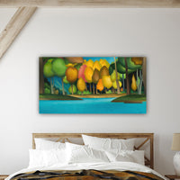 Colorful Fall Lake Paintings