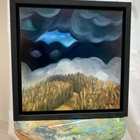 Tall Grass Cloud Field Paintings