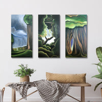 Whimsical Triptych paintings