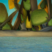 Island trees west coast painting