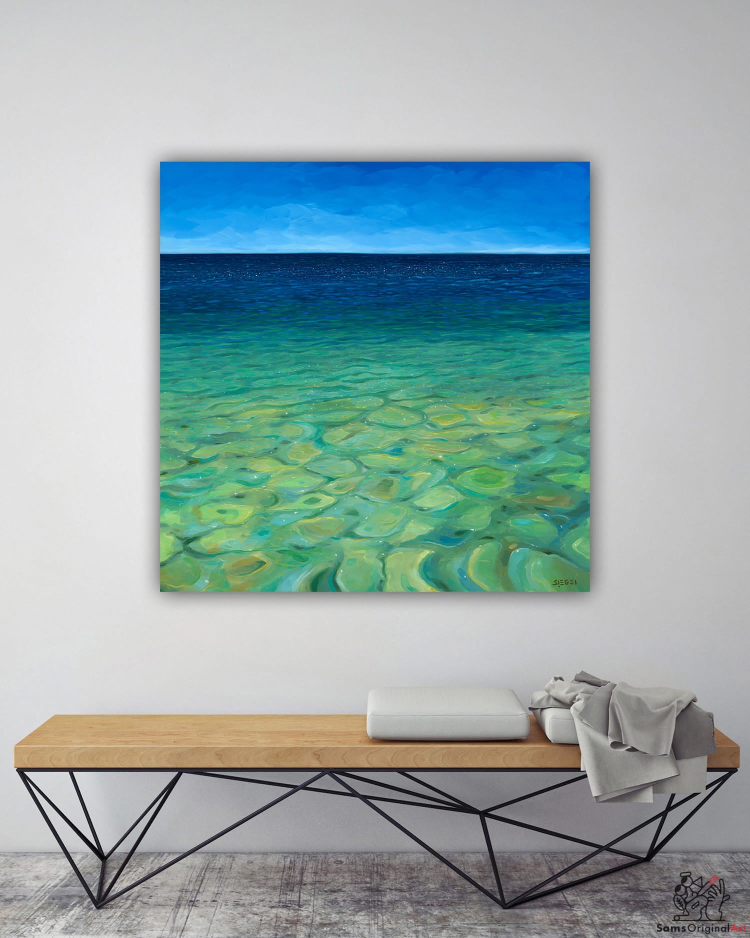 Shallow Waters Crystal Clear Ocean Paintings Canvas Prints