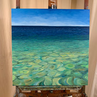 Tropical Seascape Original Oil Painting