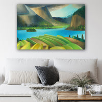 Vaseux Lake Vineyards Canvas Prints