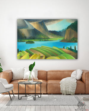 Vaseux Lake Vineyards Paintings