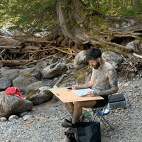 Sam Siegel sketching art