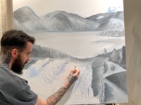 Video of Naramata Vineyard Painting