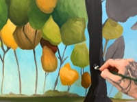 Colorful Tree and Path Paintings video
