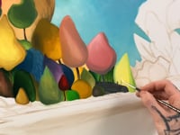 Bright Happy Colorful Oil Paintings