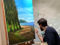 Sea to Sky highway painting video