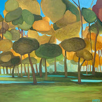 Vibrant autumn trees Vancouver artist Sam Siegel