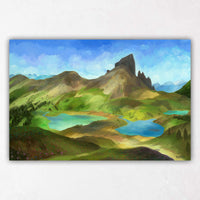 Black Tusk landscape paintings by Vancouver artist Sam Siegel