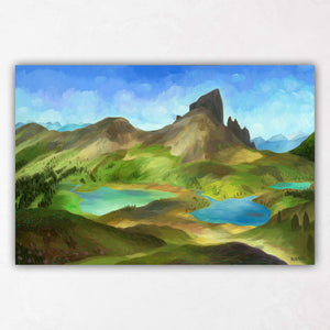 Black Tusk landscape paintings by Vancouver artist Sam Siegel