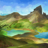 Painting of Black Tusk Garibaldi