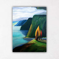 Britannia Beach Squamish painting colourful trees