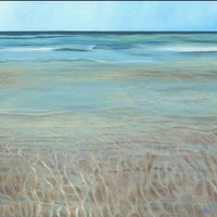 Low tide West Coast beach paintings Vancouver