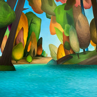Colorful Tree Paintings for Sale