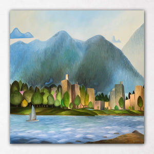 English Bay Vancouver Landscape Paintings