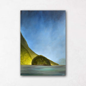 West Coast Ocean Island Paintings Glowing
