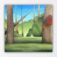 Whimsical Park Painting
