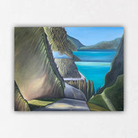 Winding Road Painting Whistler Highway