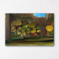 Whimsical Tree Painting with bright colours