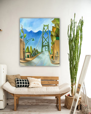 Lions Gate Bridge Painting
