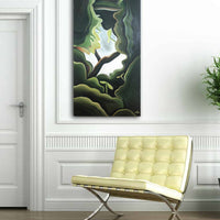Looking up and through tree paintings