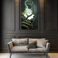 Narrow Vertical Tree Paintings