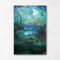 Green Abstract Paintings Vancouver