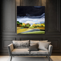 Modern Prairie Landscape Art