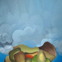 Grouping of Tree Paintings with Storm