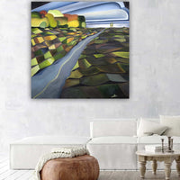 Geometric Landscape Paintings Vancouver