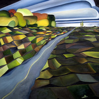 Colorful Prairie Storm Road Paintings