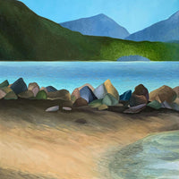 Colorful Rock Paintings Vancouver Beach