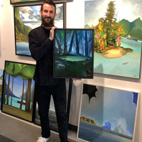 Spooky Forest Painting