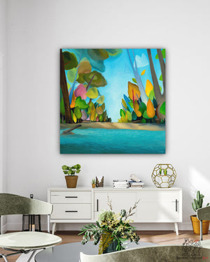 Colorful Glacier Water Paintings