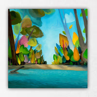 Colourful Tree Paintings Vancouver Artist