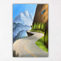 Sea to Sky Highway Paintings Mount Tantalus