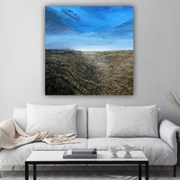 Prairie Wheat Field Blue Sky Paintings