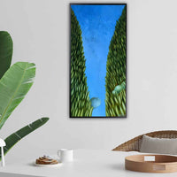 Valley Paintings with Clouds and Blue Sky