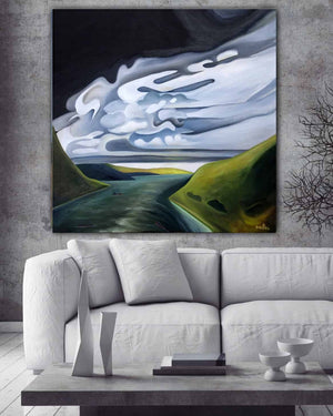 Storm Sky Paintings Vancouver