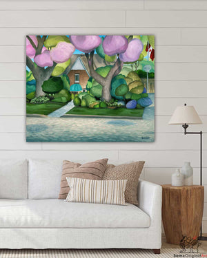 Cherry Blossom Vancouver Canvas Prints