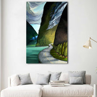 Moody Whistler Highway Painting