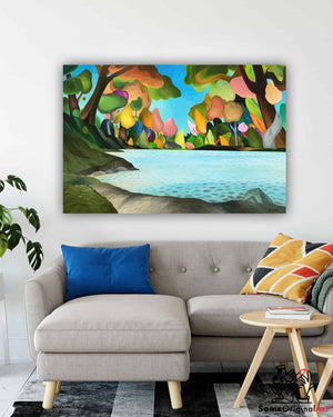 Bright Happy Colorful Wall Art